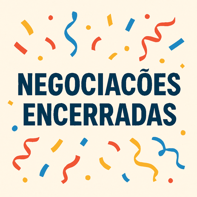 Negociações Encerradas com SUCESSO